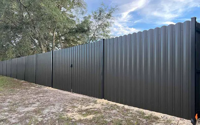 Durafence with gate fence installed by Florida Fence Solution in Broward County