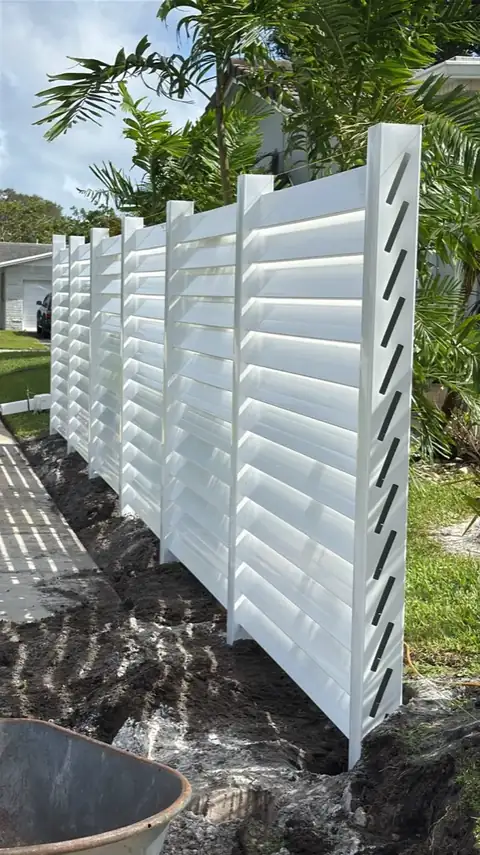 Fence installed by Florida Fence Solution in Broward County
